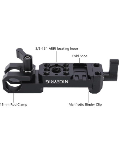 Abrazadera de Riel NICEYRIG para Estabilizadores DJI y Manfrotto