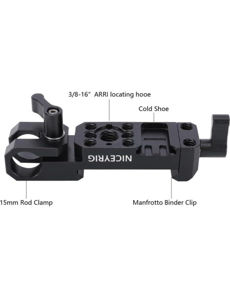 Abrazadera de Riel NICEYRIG para Estabilizadores DJI y Manfrotto