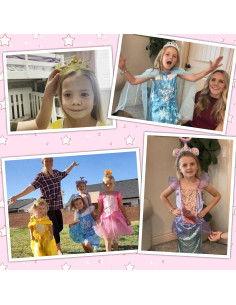 Vestidos de Princesa para Niñas Dulsaera - 4 Disfraces 3 a 8 Años 2