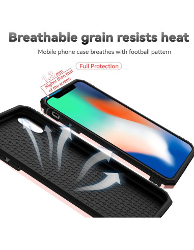 Funda SunStory para iPhone X/XS con Protector de Pantalla HD