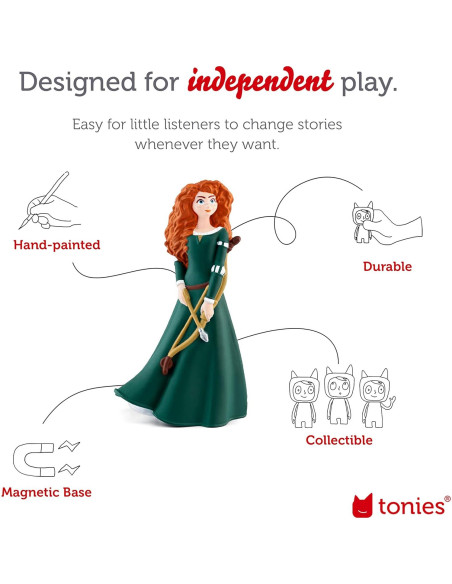 Figurita de Audio Tonies Merida Disney Valiente 30 min Figurita de Audio Tonies Merida Disney Valiente 30 min