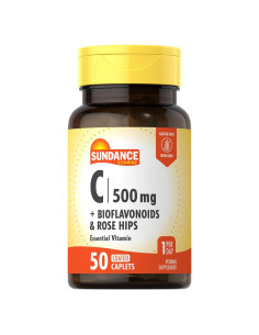 Vitamina C 500mg Sundance con Bioflavonoides y Rosa Mosqueta