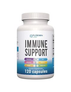 Suplemento Inmunológico 120 Cápsulas P Puregen Labs - Vitamina C, D3, Zinc