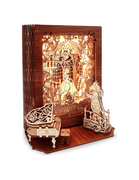 Rompecabezas 3D Lámpara Nocturna FUNPOLA La Bella y la Bestia