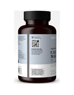Suplemento de Calcio y Magnesio Orgánico Amazon Elements 90 tabletas 2