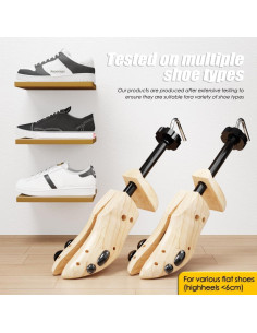 Estirador de Zapatos de Madera Repacego Ajustable Unisex 2