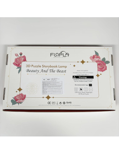 Rompecabezas 3D Lámpara Nocturna FUNPOLA La Bella y la Bestia