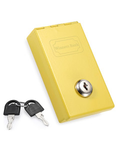 Caja de Ahorros Portátil Hoowen Amarilla 10.9x6.6cm
