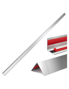 Therwen 10 Piezas Protectores de Esquinas Acero Inoxidable 121.9 cm