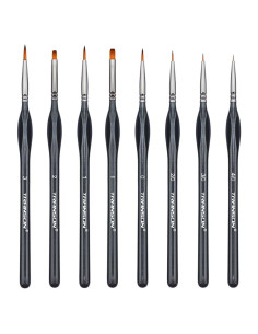 Juego de Pinceles de Detalle Fino Transon 8pcs Nylon