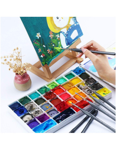 Juego de Pinceles de Detalle Fino Transon 8pcs Nylon