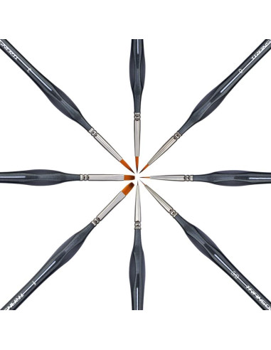 Juego de Pinceles de Detalle Fino Transon 8pcs Nylon