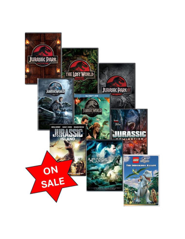 Colección de 9 películas Jurassic Park en DVD - 14 horas