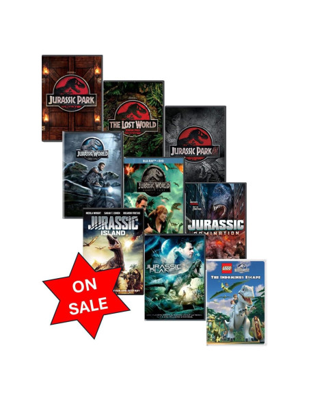 Colección de 9 películas Jurassic Park en DVD - 14 horas Colección de 9 películas Jurassic Park en DVD - 14 horas