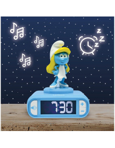 Reloj Despertador LEXiBOOK Pitufos con Luz Nocturna y Sonidos 2