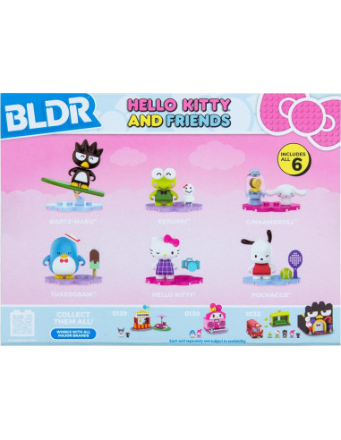 Minifiguras Hello Kitty y Amigos BLDR Paquete de 6 - 3.81 cm