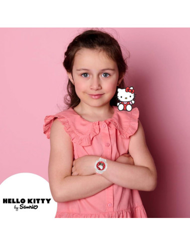 Reloj LCD Hello Kitty Accutime para Niñas - Correa Ajustable
