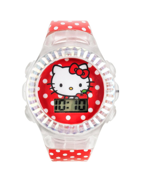 Reloj LCD Hello Kitty Accutime para Niñas - Correa Ajustable