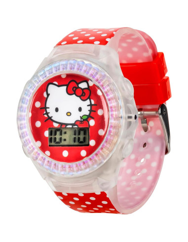 Reloj LCD Hello Kitty Accutime para Niñas - Correa Ajustable