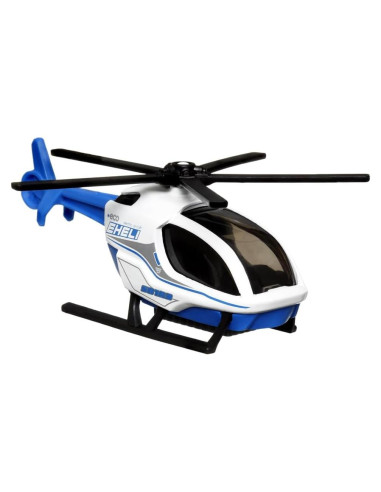 Helicóptero coleccionable Matchbox MBX Eheli con tapete de juego