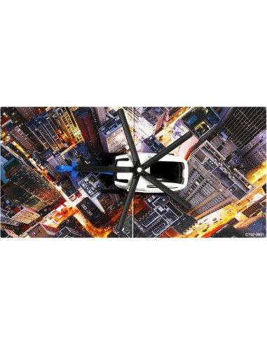 Helicóptero coleccionable Matchbox MBX Eheli con tapete de juego
