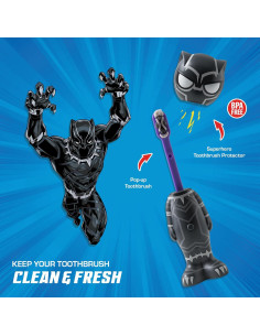 Cepillo de Dientes Brush Buddies Pantera Negra para Niños - Cerdas Suaves 2