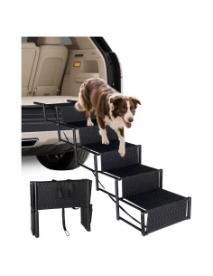 Escaleras Plegables para Perros NRYDEPET 5 Pasos Antideslizantes