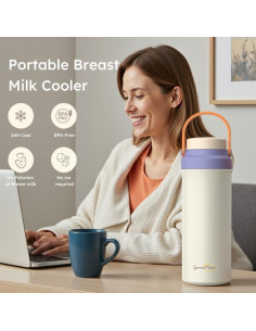 Enfriador de Leche Materna SporraMom 1.5L Portátil Púrpura 2
