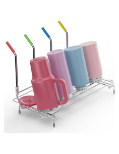 Organizador de Secado de Botellas Plegable Chilinii Acero Inoxidable