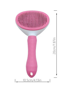 Cepillo Autolimpiante Treasurecove para Gatos y Perros - Rosa 2