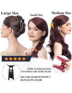 Clips de Cabello RC ROCHE ORNAMENT 6 Pcs Antideslizantes 2