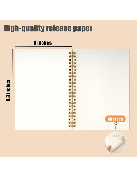 Libro de Pegatinas Koogel A5 50 Hojas Papel Liberación