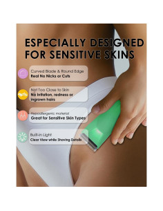 Recortadora Eléctrica Voukad para Vello Corporal Verde 2