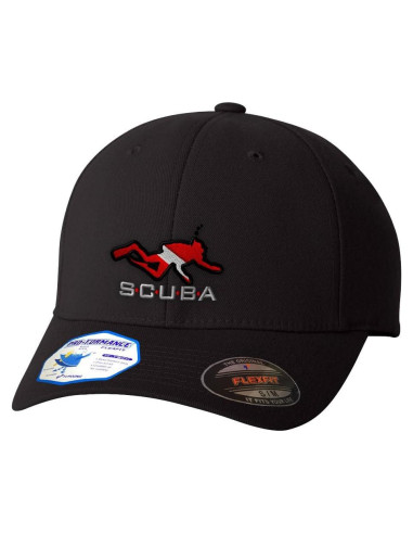 Gorra de Buceo Flexfit Pro-Formance Unisex - Negro L/XL