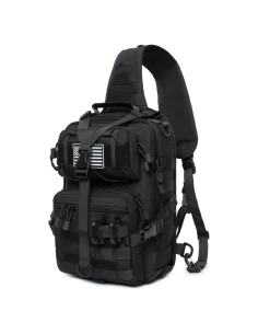 Mochila Bandolera Táctica Lemubeane EDC 28L Negro