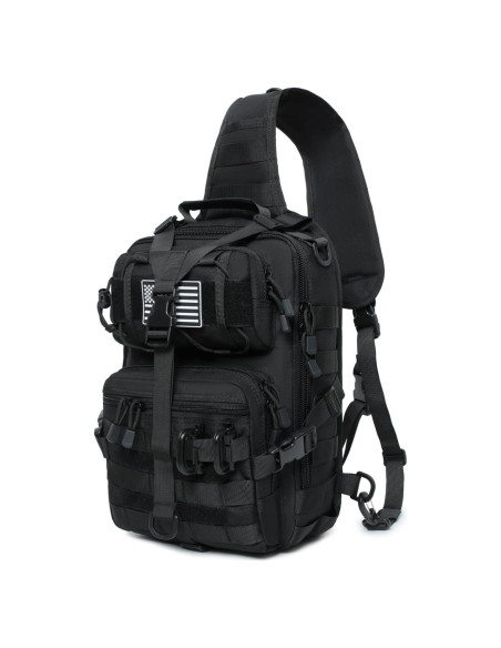 Mochila Bandolera Táctica Lemubeane EDC 28L Negro