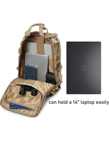 Mochila Bandolera Táctica Lemubeane EDC 28L Negro