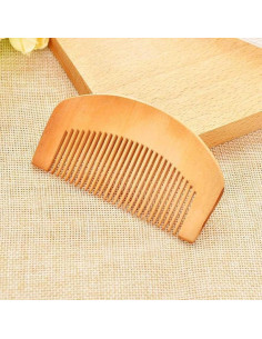 Peine de Madera Natural DPWOUM 2 Pcs Antiestático para Cabello 2