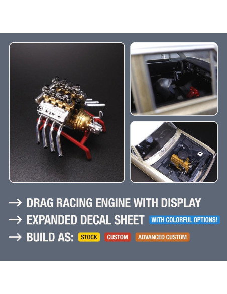 Modelo AMT 1963 Chevy II Station Wagon 1:25 con Remolque