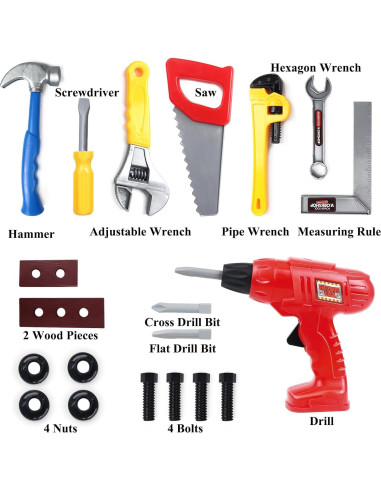 Juego de Herramientas para Niños YICORO 20 PZS Educativo