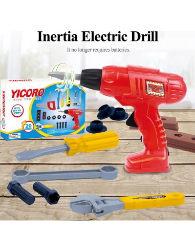 Juego de Herramientas para Niños YICORO 20 PZS Educativo