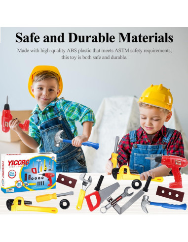 Juego de Herramientas para Niños YICORO 20 PZS Educativo