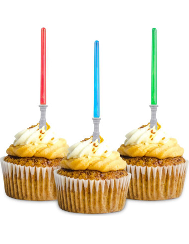 Decoraciones de Cupcake Sable de Luz Gergory - 12 Piezas