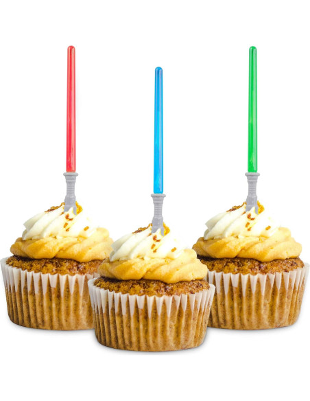 Decoraciones de Cupcake Sable de Luz Gergory - 12 Piezas