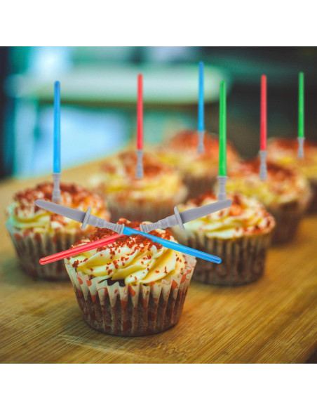 Decoraciones de Cupcake Sable de Luz Gergory - 12 Piezas