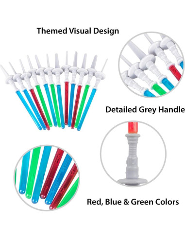 Decoraciones de Cupcake Sable de Luz Gergory - 12 Piezas