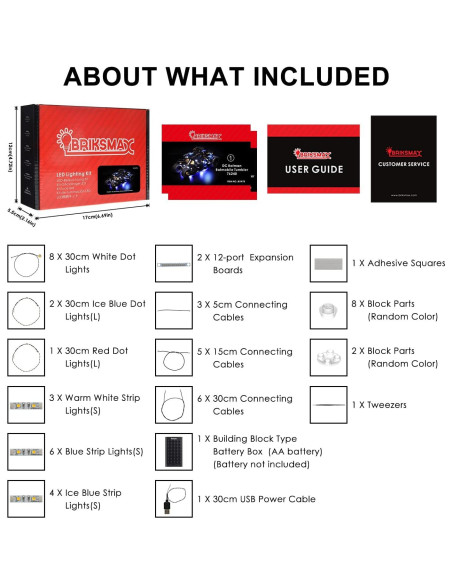 Kit de Iluminación LED BRIKSMAX para Batmóvil LEGO 76240