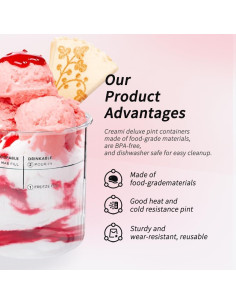 Contenedores de Pintura Ninja Creami Deluxe 710ml - 4 Piezas 2