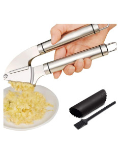 Prensa de Ajo Sunkuka Acero Inoxidable Ergonómica 0.28 kg