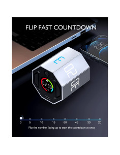 Temporizador Pomodoro MELOHO Magnético Visual 8 Modos Gris 2